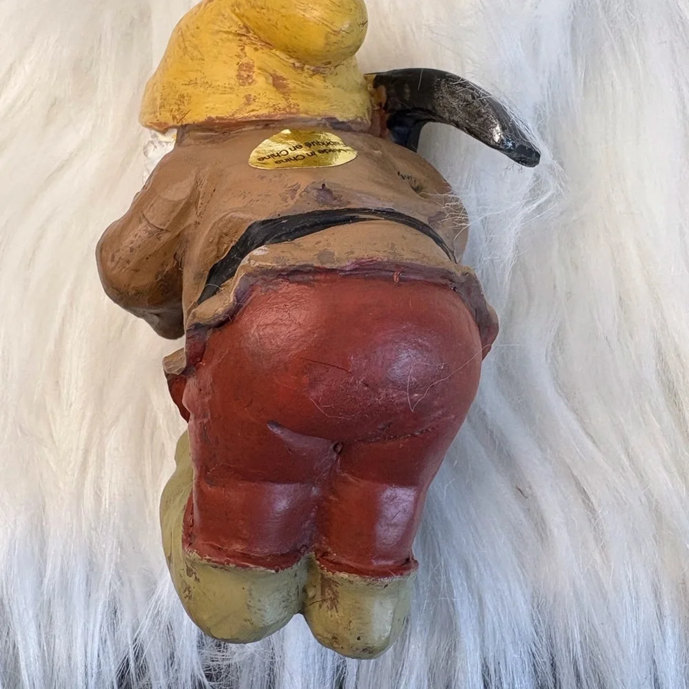 Sneezy Dwarf Figurine with Pickaxe - Picture 3 of 6